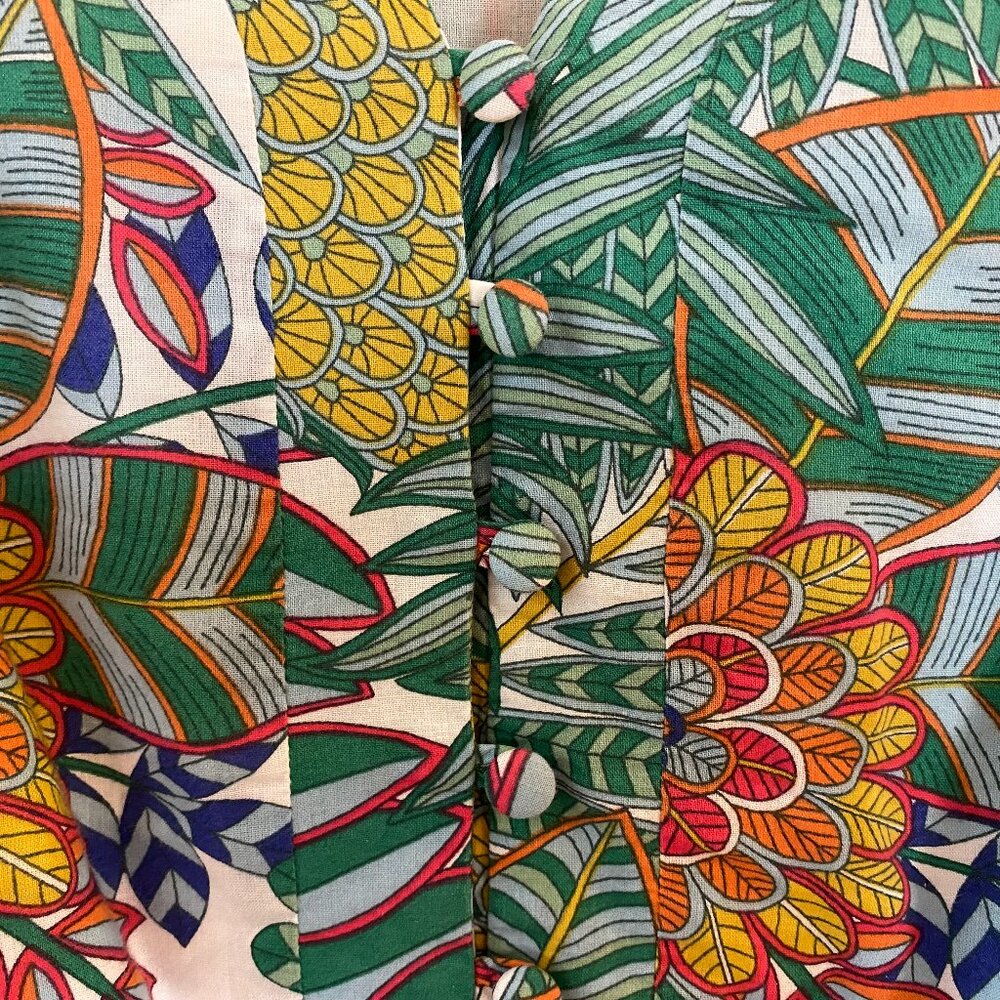 Boden Notch Neck Cotton Dress in Playful Print - Picture 4 of 9